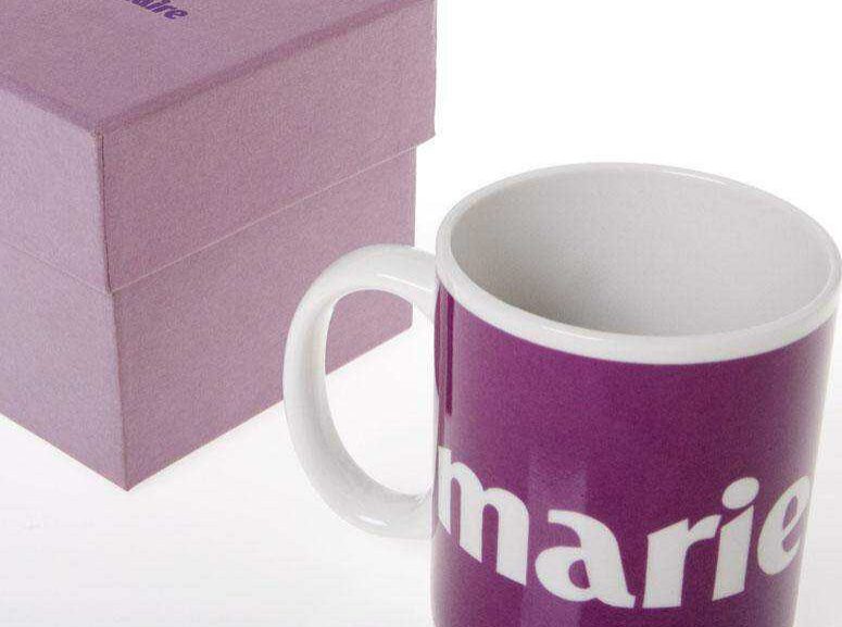 Mug de cerámica con caja de presentación